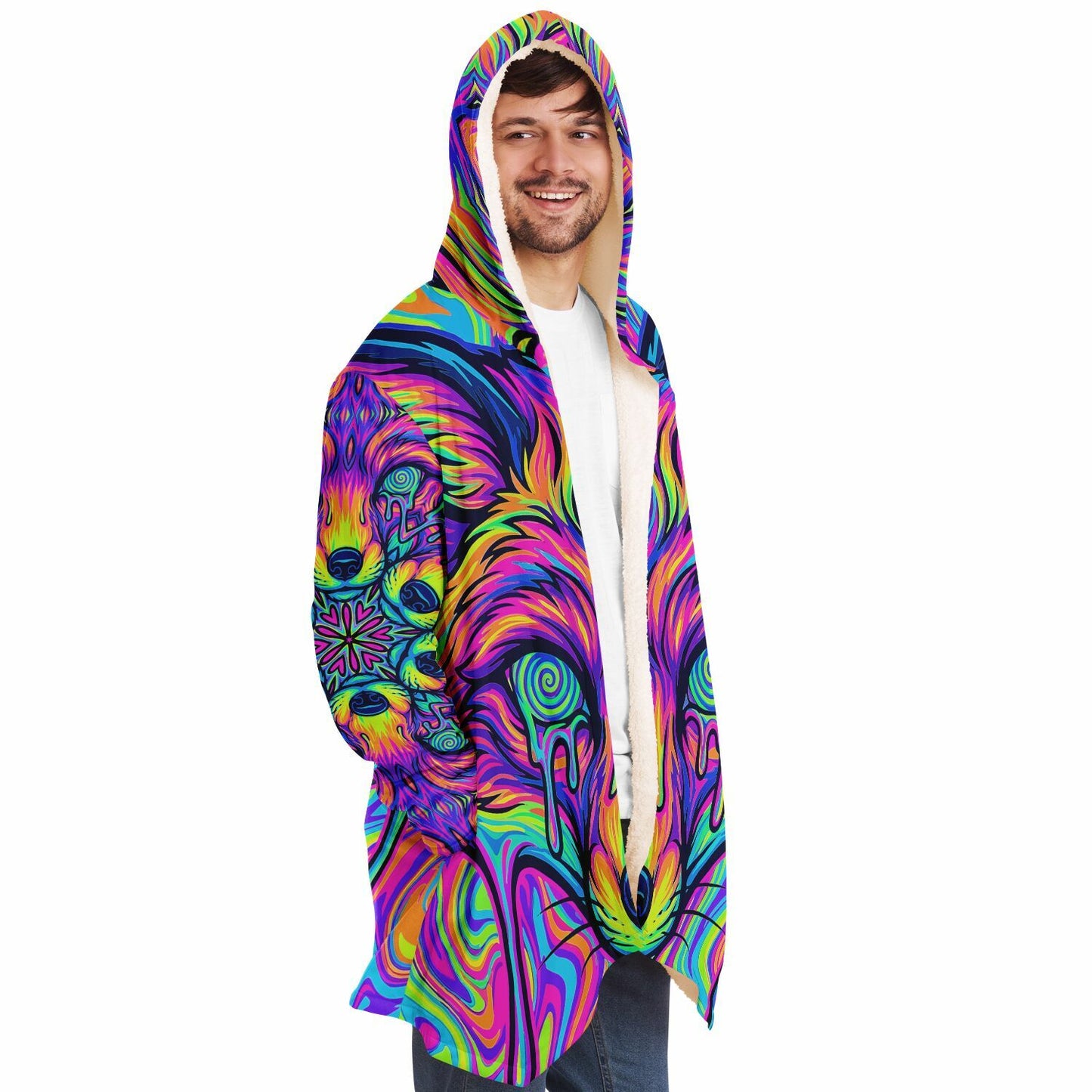 "Fox Hole" HOODED CLOAK