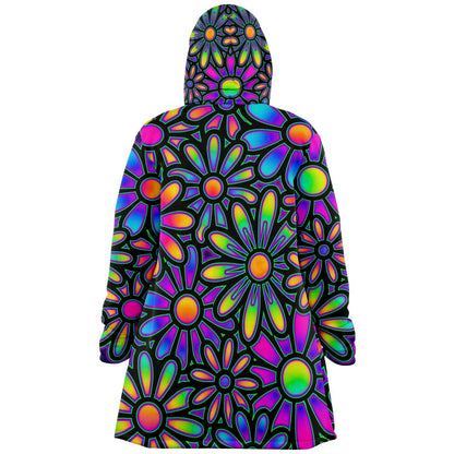"Mysitc Floral Collage" HOODED CLOAK