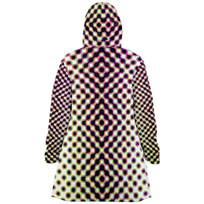 "Morphing Cycles White" HOODED CLOAK