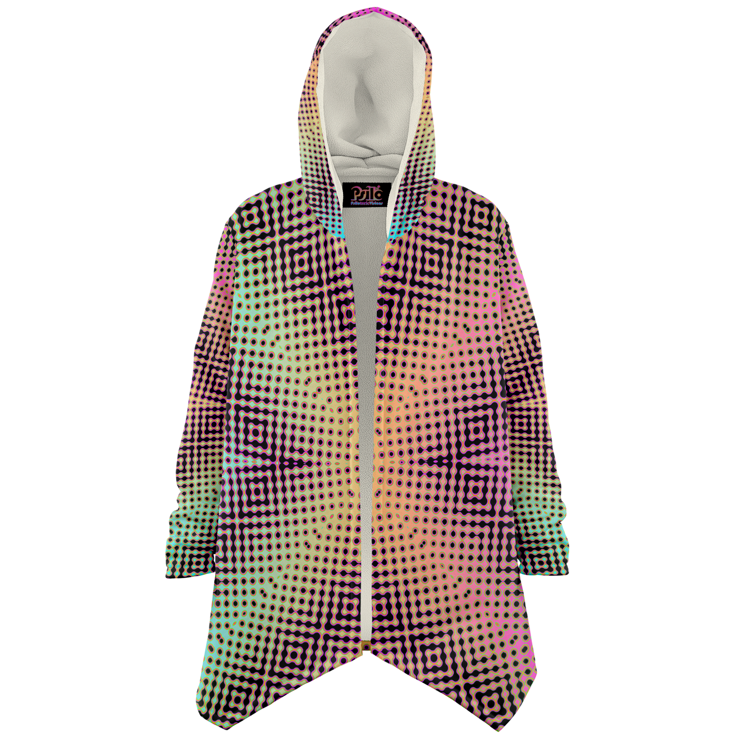 "Morphing Cycles Beach" HOODED CLOAK