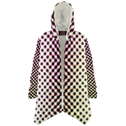 "Morphing Cycles White" HOODED CLOAK
