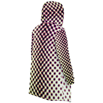 "Morphing Cycles White" HOODED CLOAK