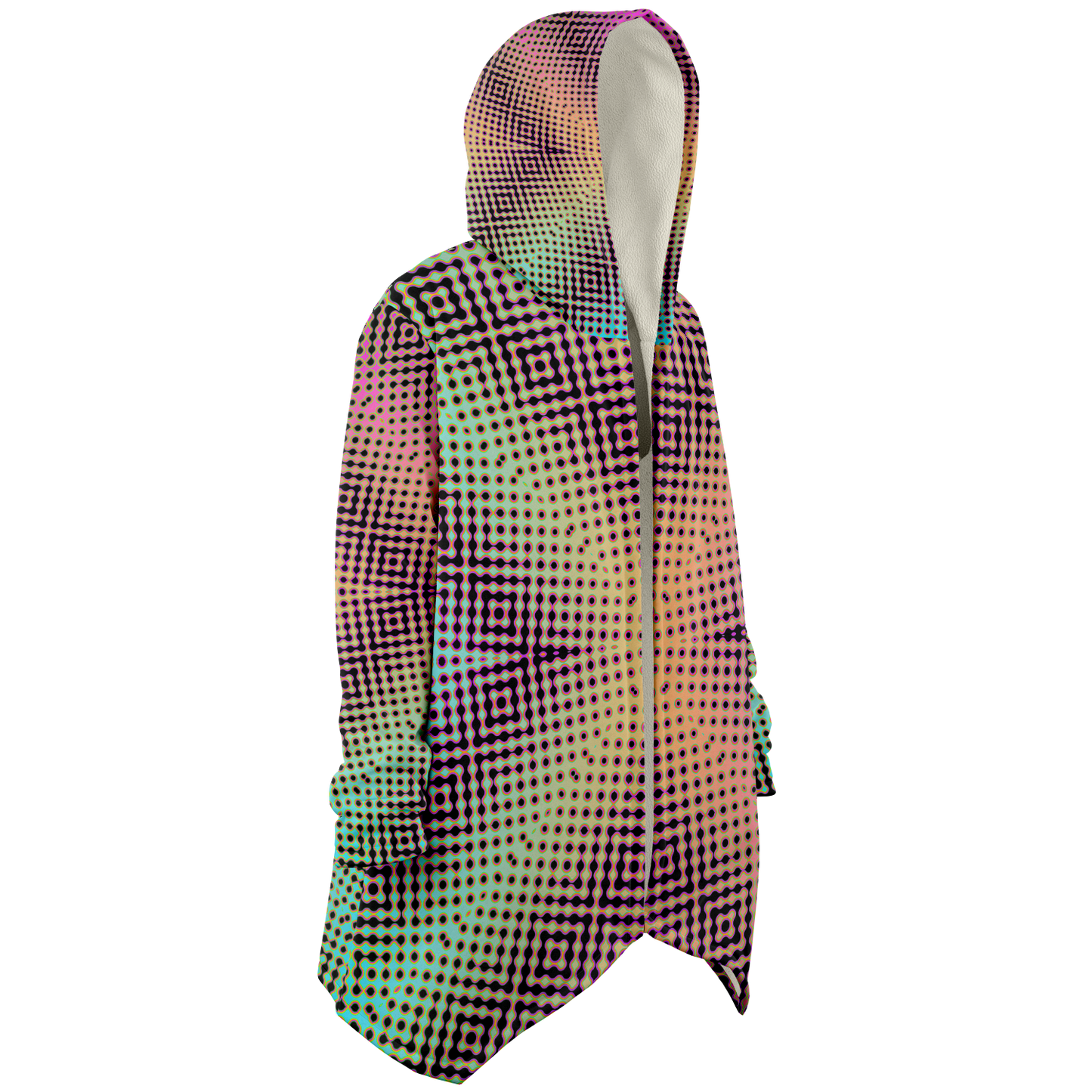 "Morphing Cycles Beach" HOODED CLOAK