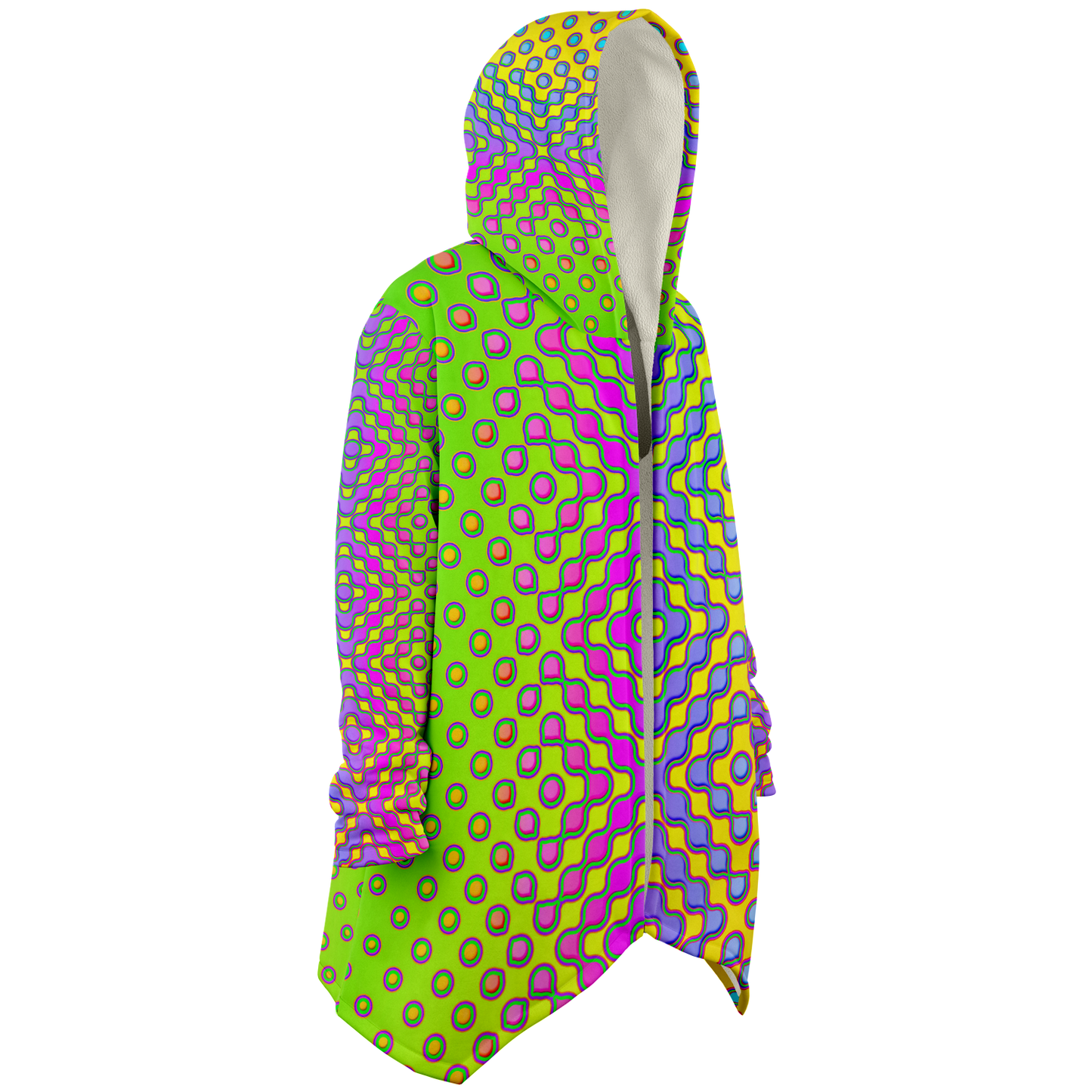 "Morphing Cycles Yellow" HOODED CLOAK
