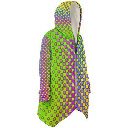 "Morphing Cycles Yellow" HOODED CLOAK