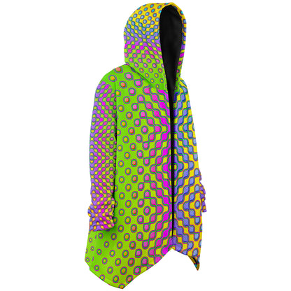 "Morphing Cycles Yellow" HOODED CLOAK