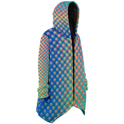 "Morphing Cycles Blue" HOODED CLOAK