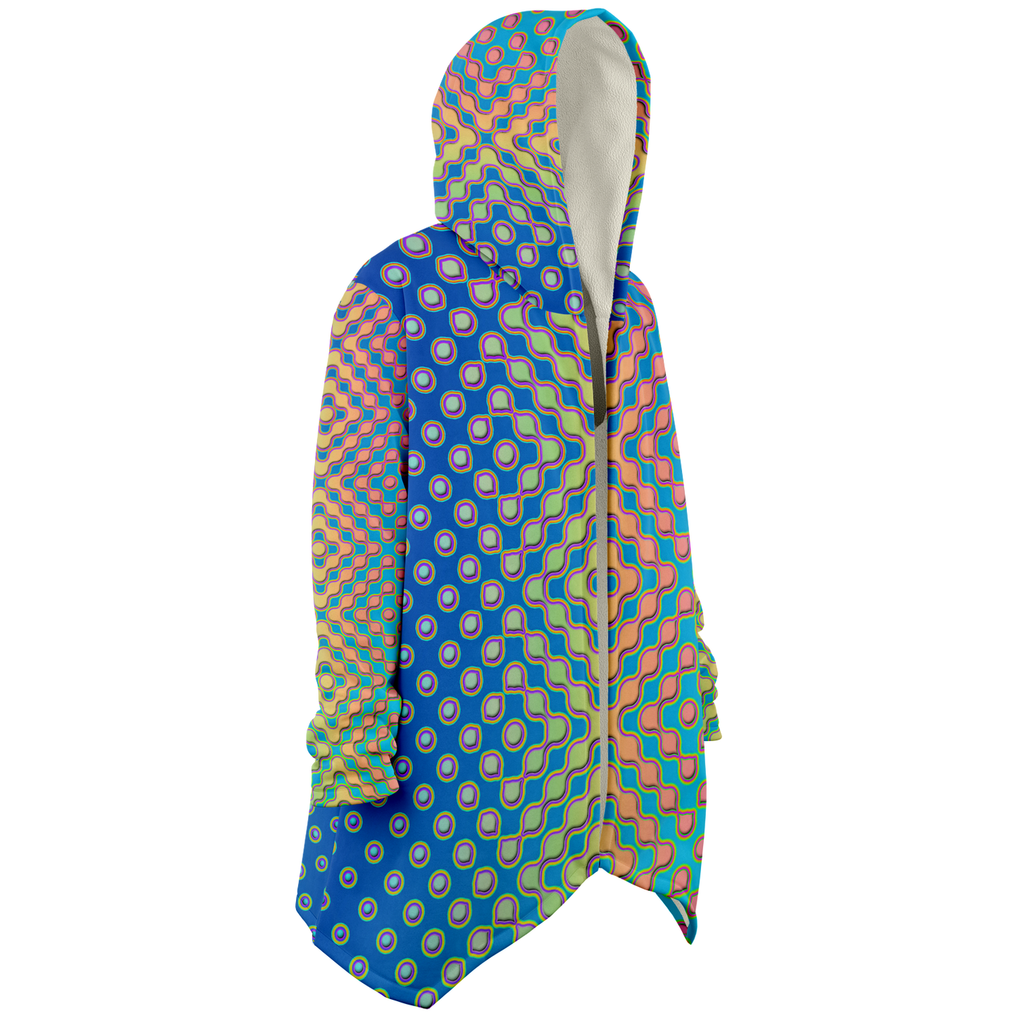 "Morphing Cycles Blue" HOODED CLOAK