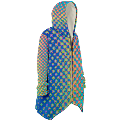 "Morphing Cycles Blue" HOODED CLOAK