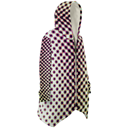 "Morphing Cycles White" HOODED CLOAK