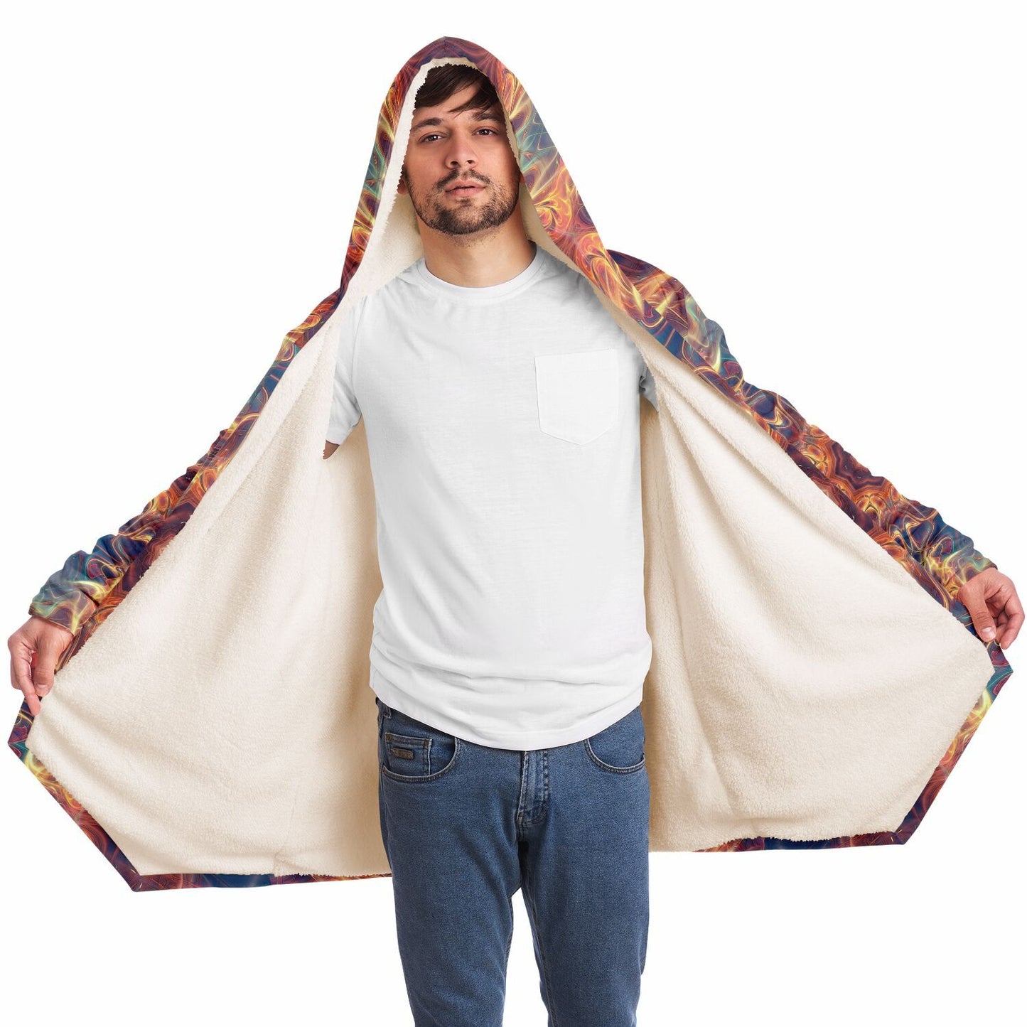 "Aquatic Rays" HOODED CLOAK