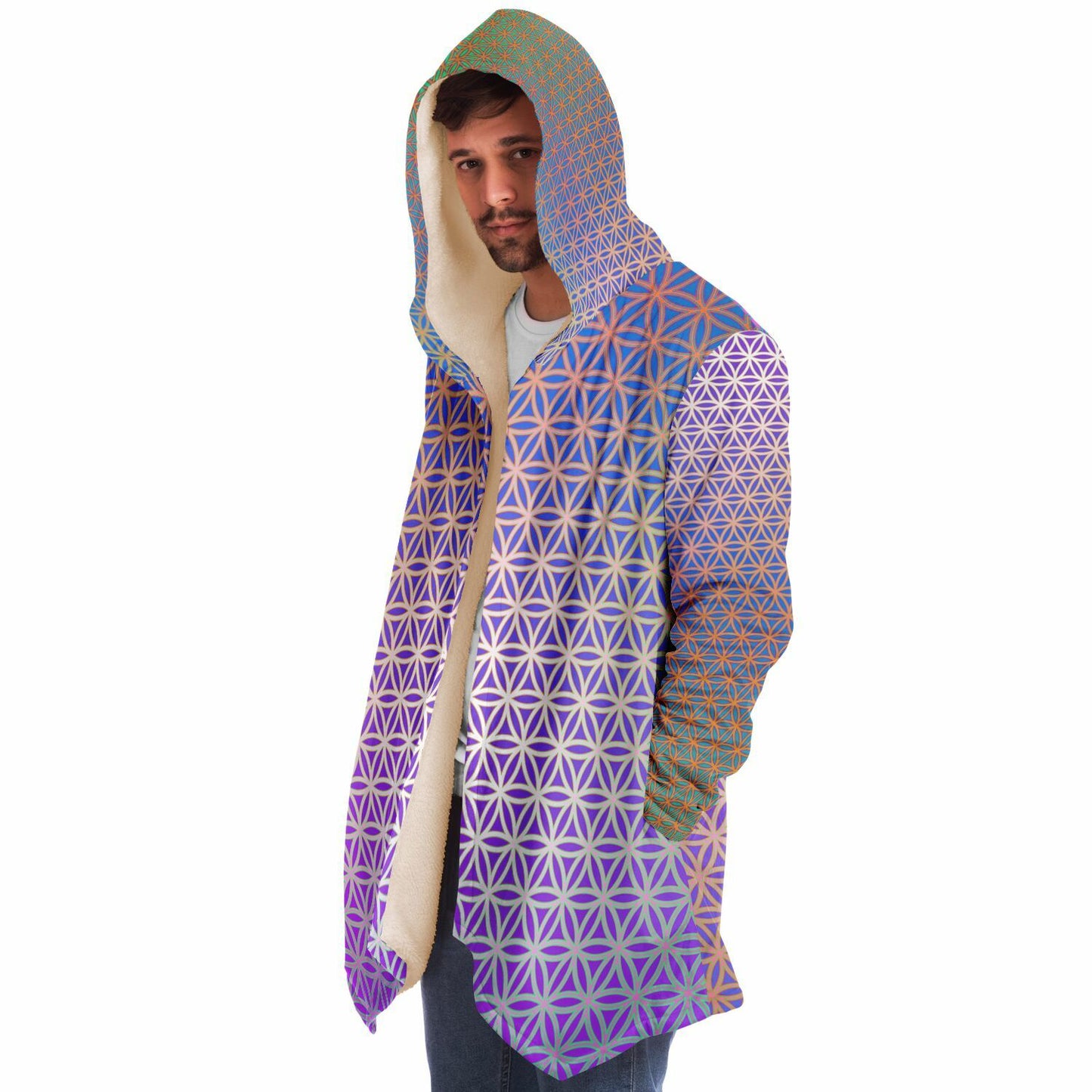 "Flower de Life" HOODED CLOAK