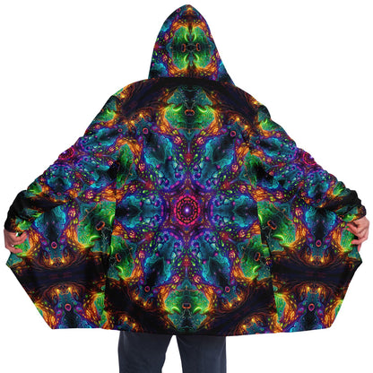 "Fungus Amongus Mandala" HOODED CLOAK