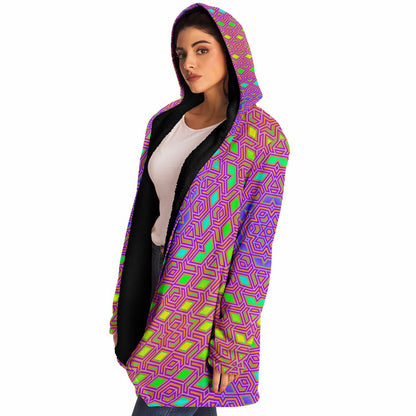 "Qwerty Bloom" HOODED CLOAK