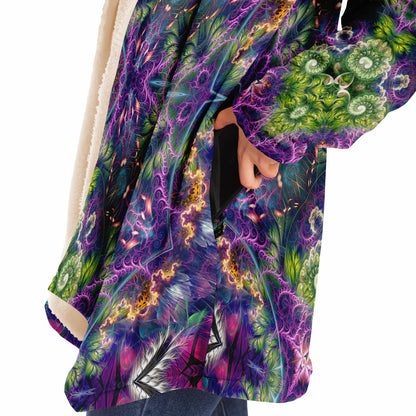 "Emergence Pattern" HOODED CLOAK