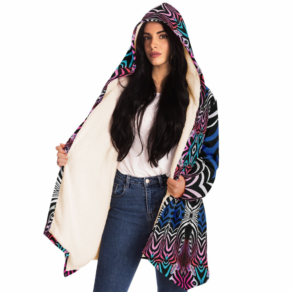 "Psybra" HOODED CLOAK