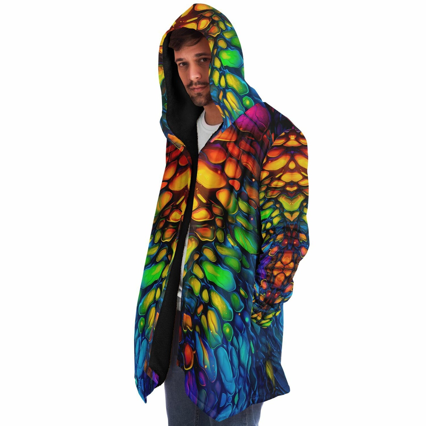 "Scaled" HOODED CLOAK