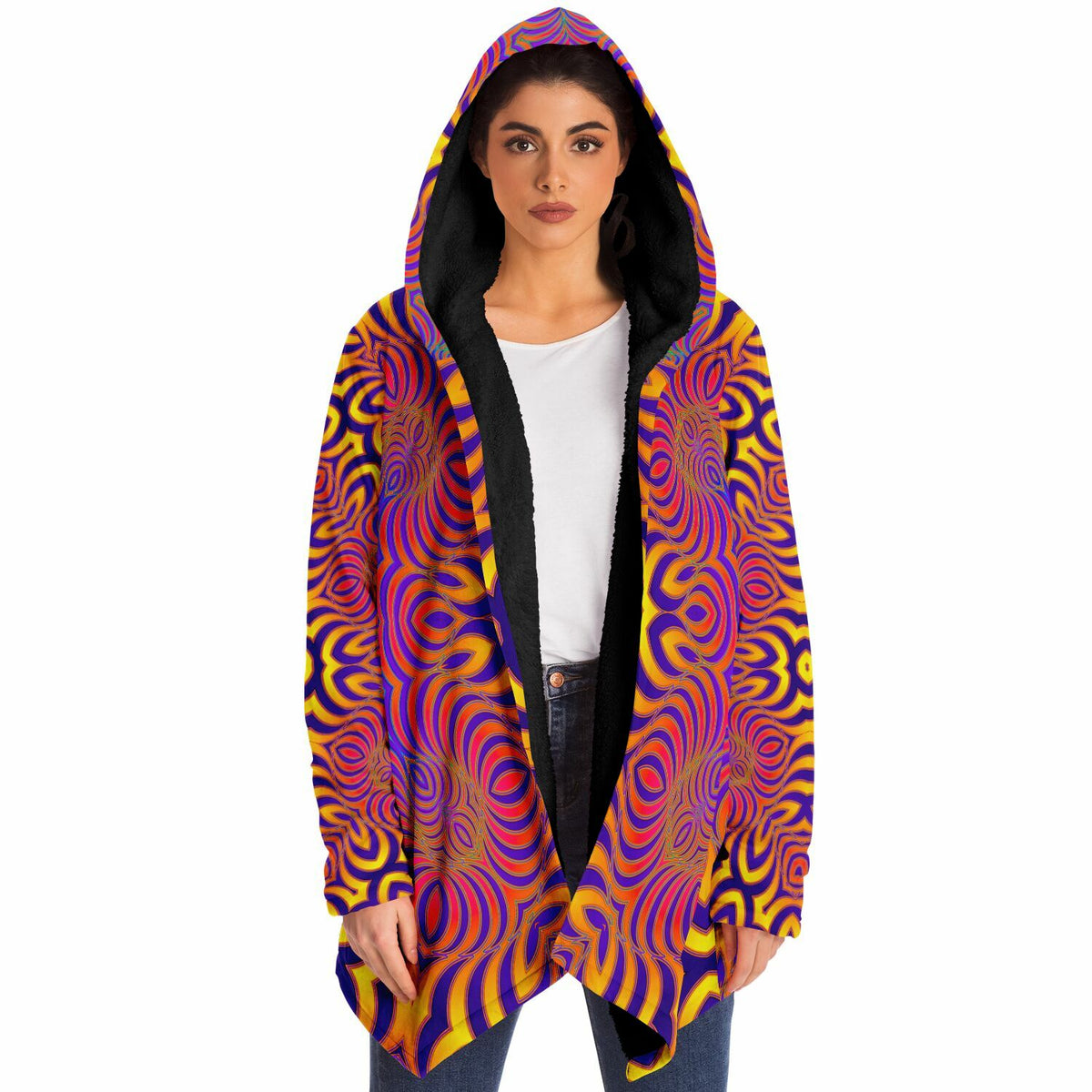 "Primordial Swirl" HOODED CLOAK
