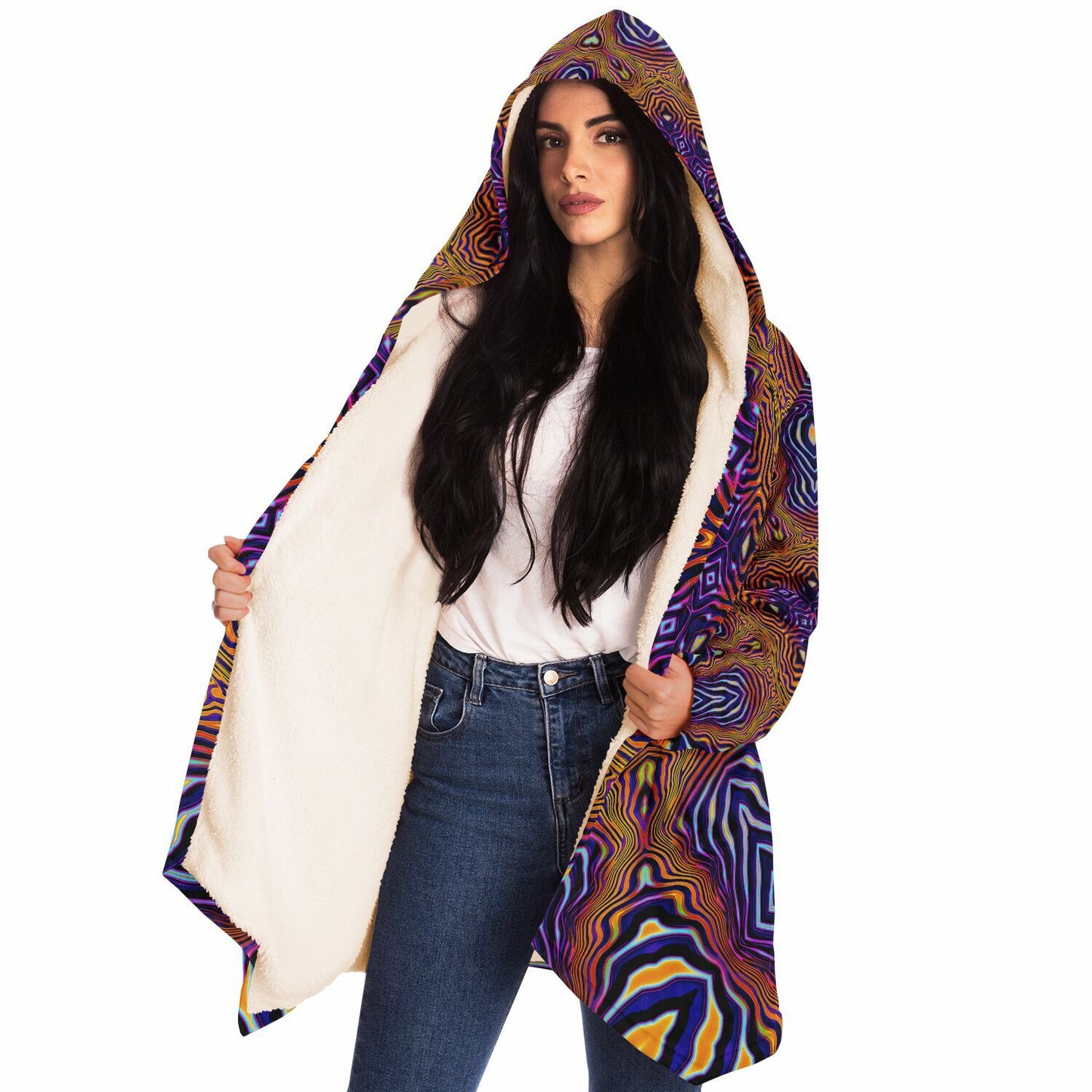 "King of the Festival Mandala" HOODED CLOAK