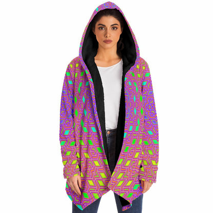 "Qwerty Bloom" HOODED CLOAK