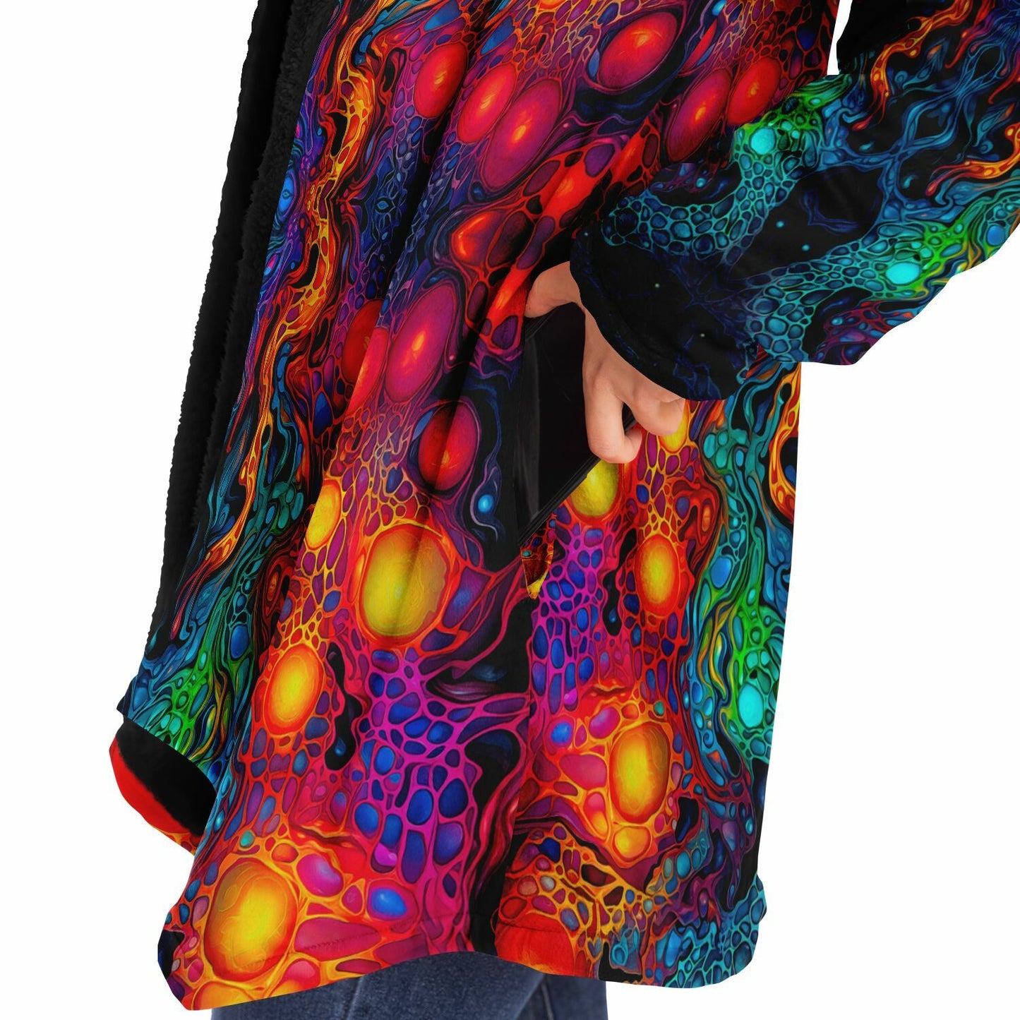 "Molten Flow" HOODED CLOAK