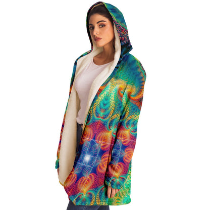 "Free Your Mind - Fibonacci Spiral" HOODED CLOAK