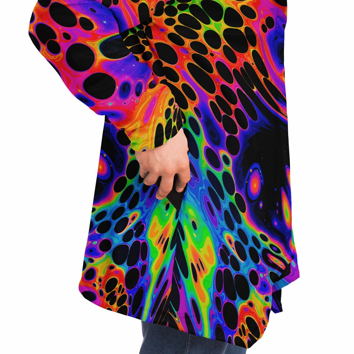 "Auroric Spill" HOODED CLOAK
