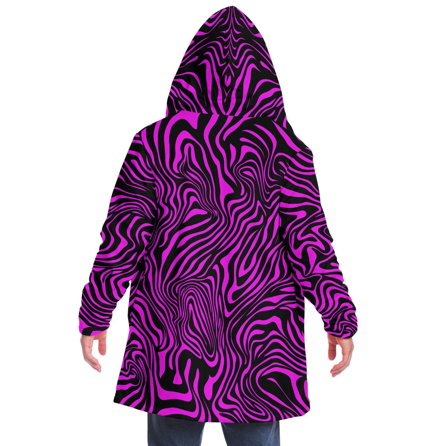 "Pink Zebra" HOODED CLOAK