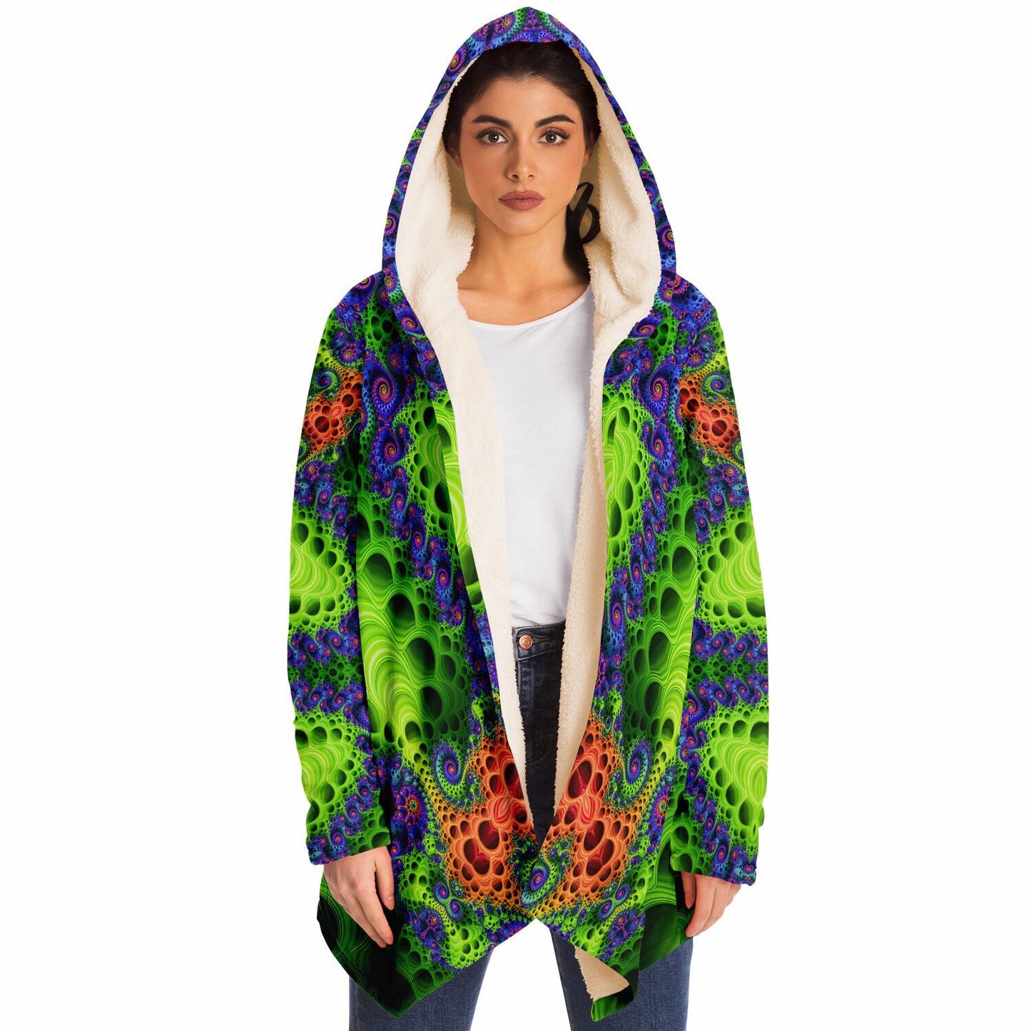 "Starburst Split" HOODED CLOAK