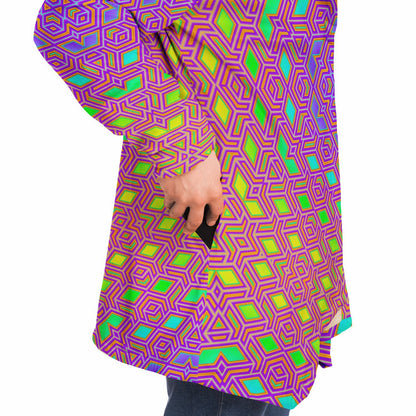 "Qwerty Bloom" HOODED CLOAK