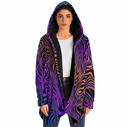 "Rainbow Zebra" HOODED CLOAK