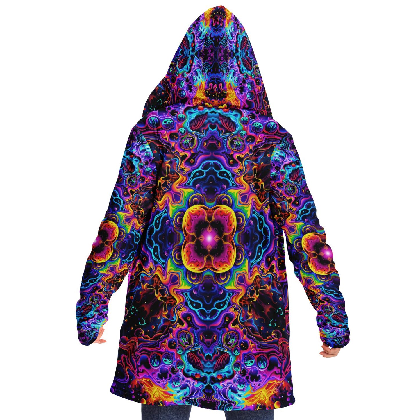 "Aurora Boreafungus Bloom" HOODED CLOAK