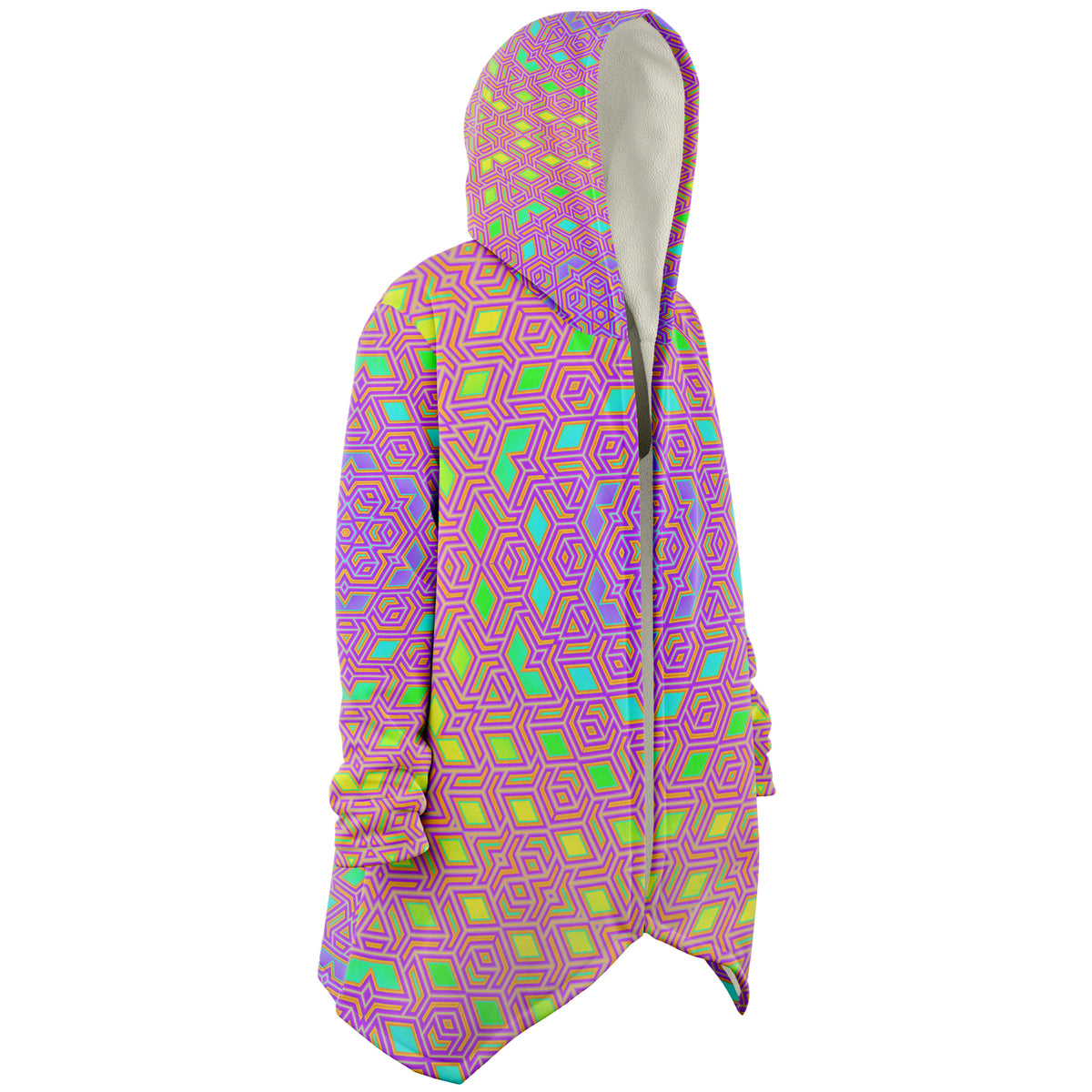 "Qwerty Bloom" HOODED CLOAK