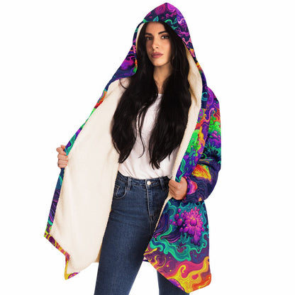 "Mush Tree So Color" HOODED CLOAK