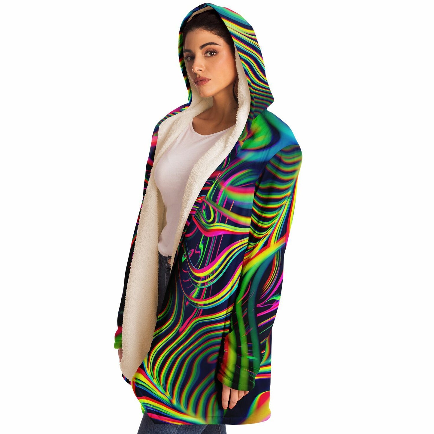 "Psychedelic Tracers" HOODED CLOAK