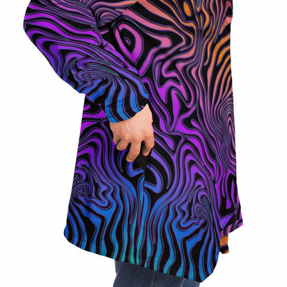 "Rainbow Zebra" HOODED CLOAK