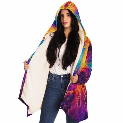 "Maze of Life V3" HOODED CLOAK