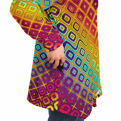 "Peacocking" HOODED CLOAK