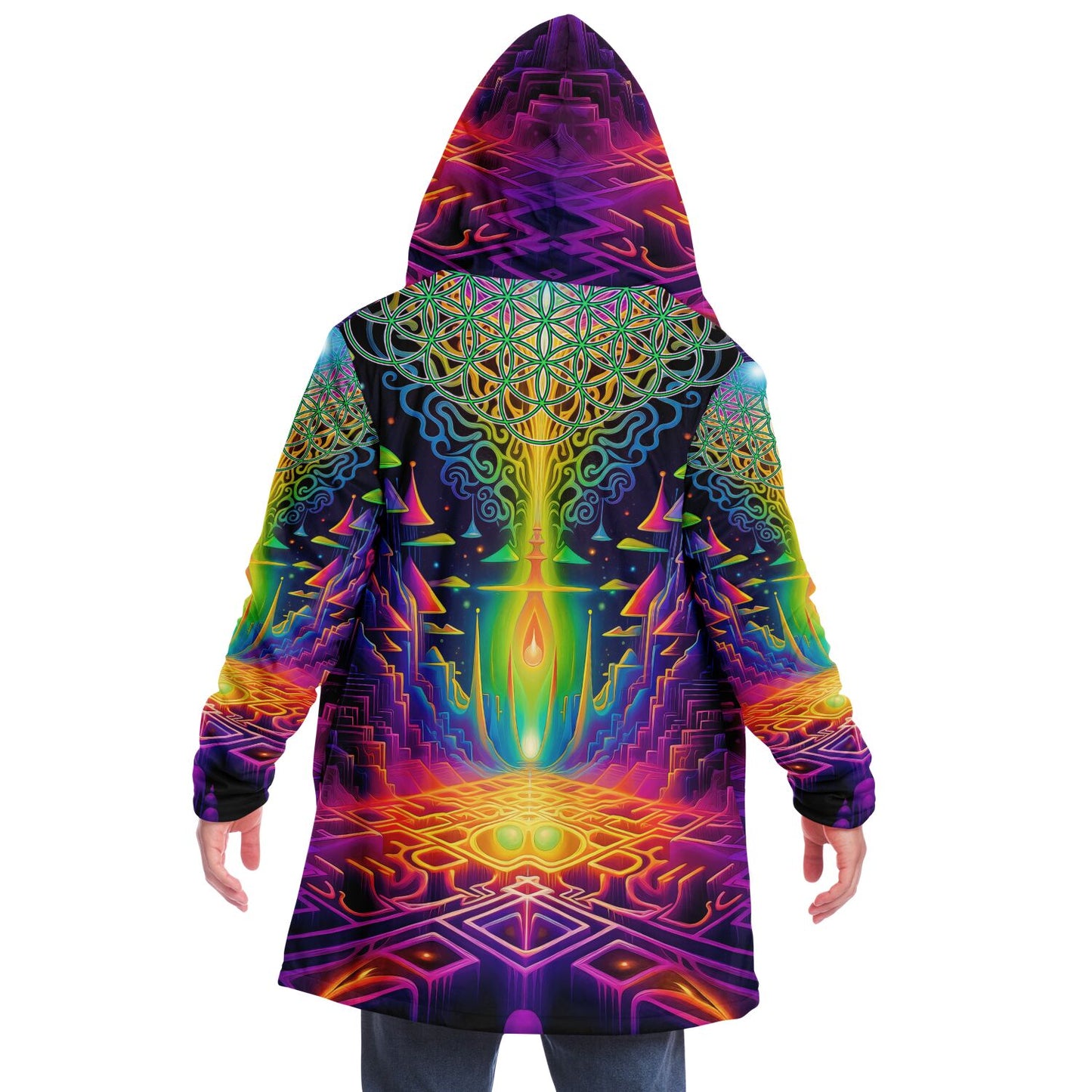 "Maze of Life" HOODED CLOAK