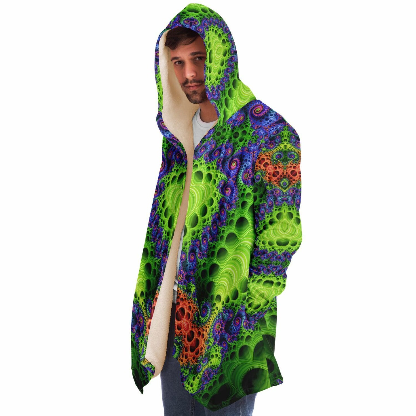 "Starburst Split" HOODED CLOAK