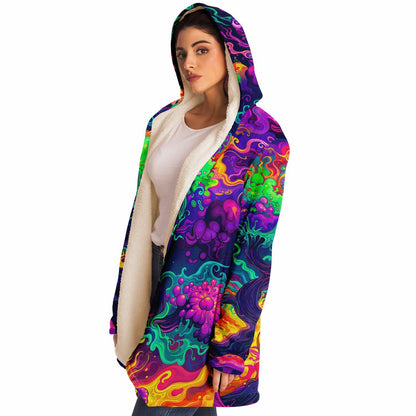 "Mush Tree So Color" HOODED CLOAK