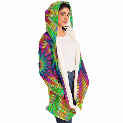 "Tie Dye Burst" HOODED CLOAK