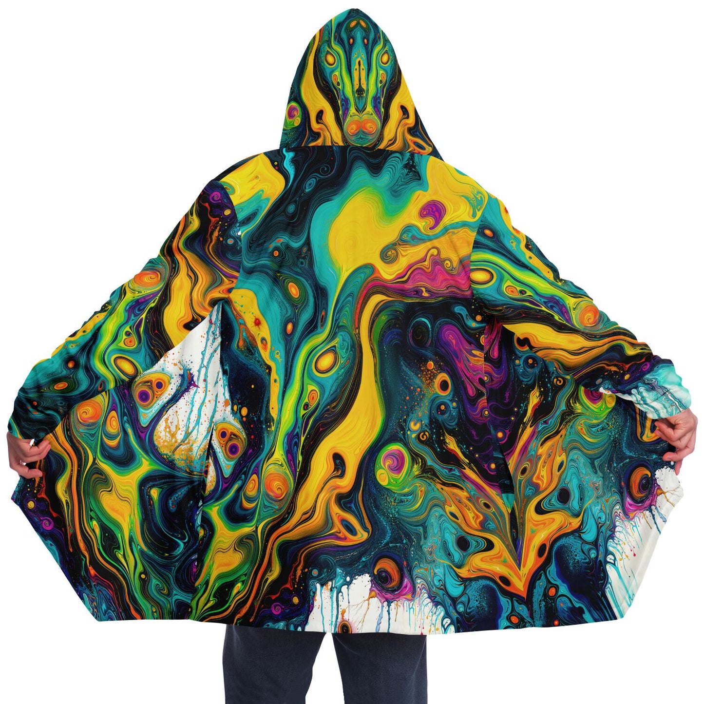 "Psywirl" HOODED CLOAK