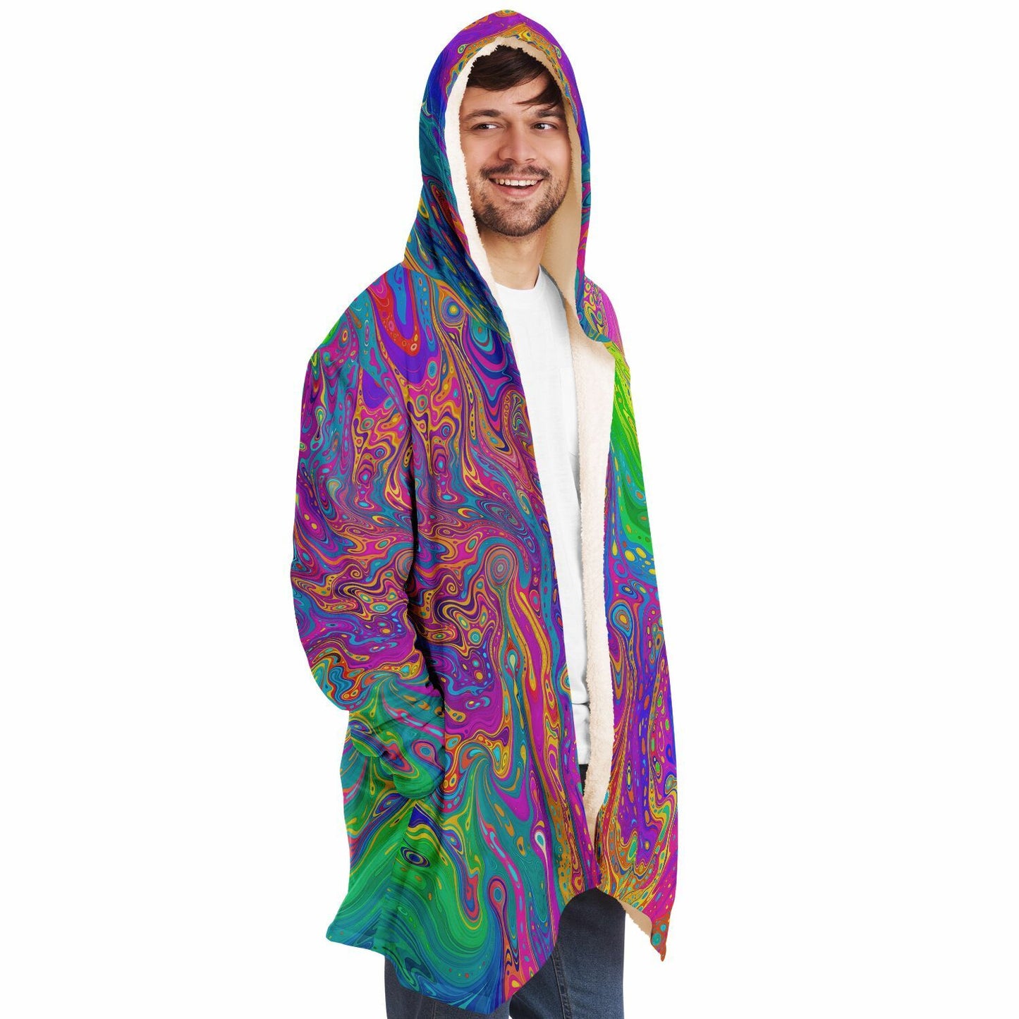 "UV Bleed" HOODED CLOAK