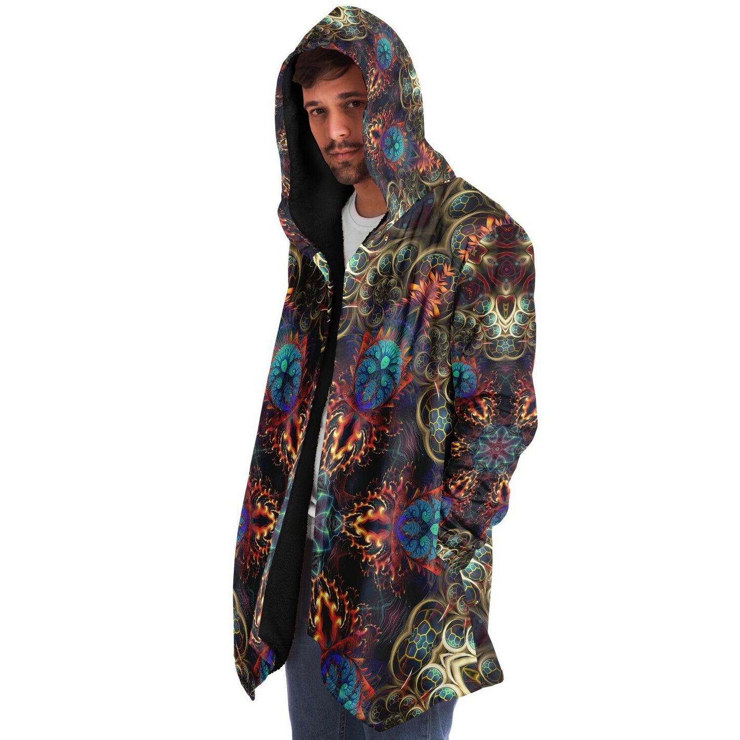 "Stimulous Mandala" HOODED CLOAK