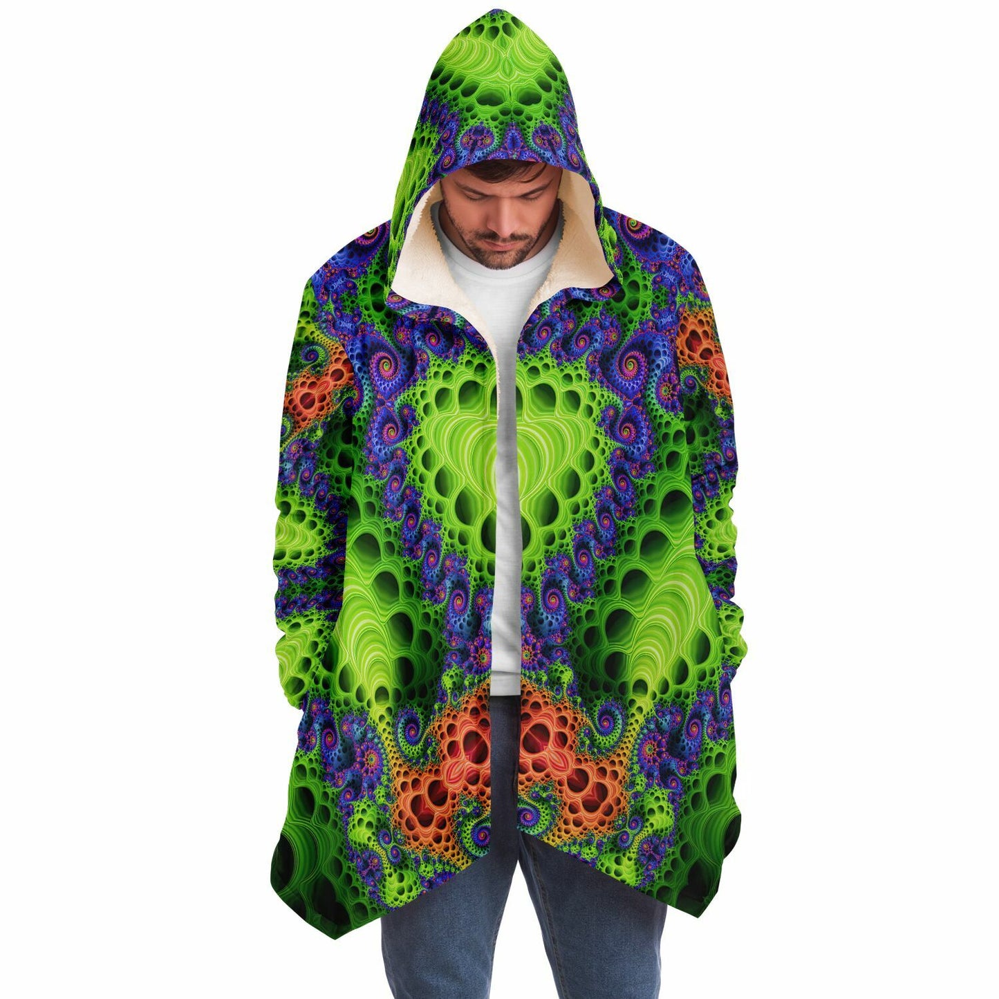 "Starburst Split" HOODED CLOAK