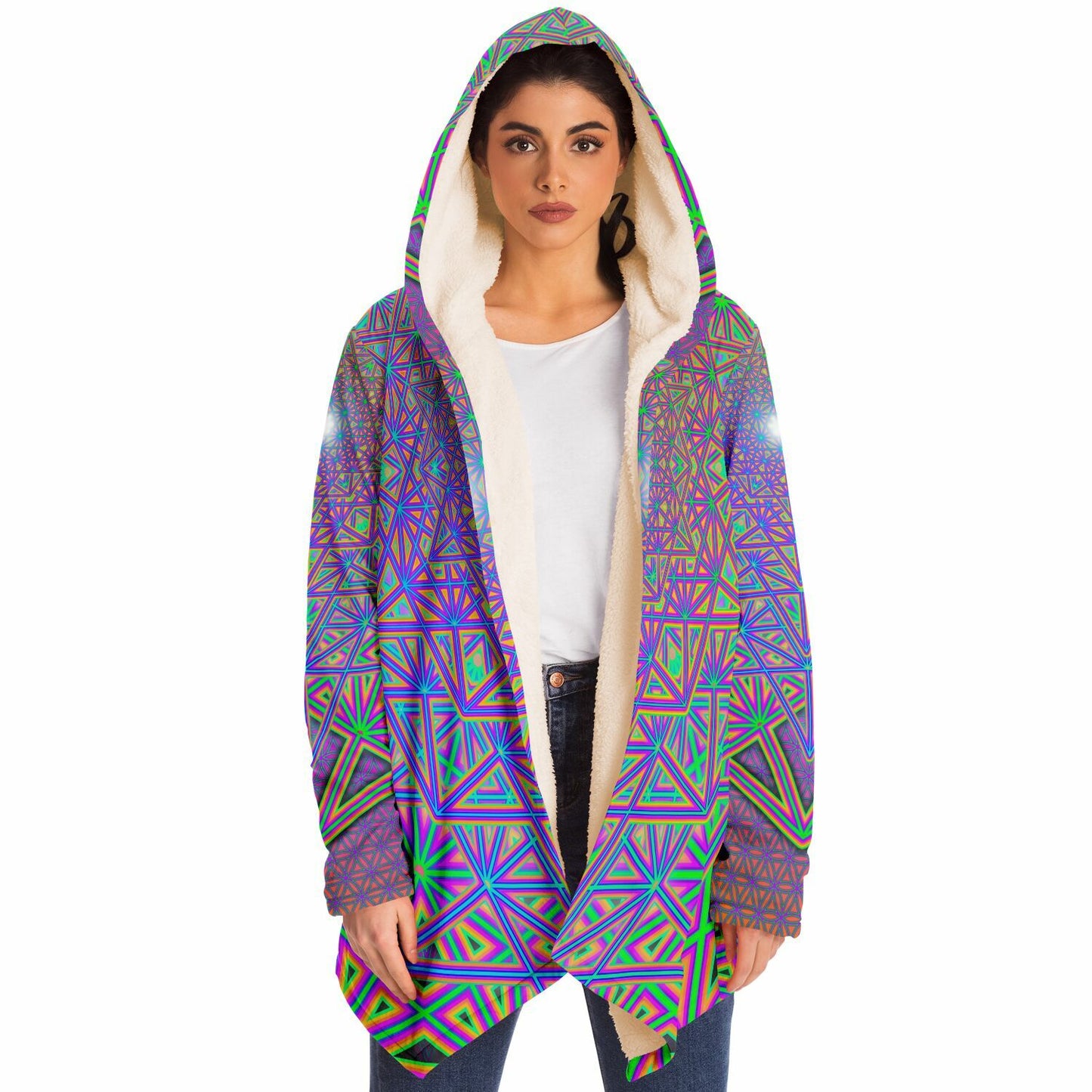 "Flower of Tron" HOODED CLOAK