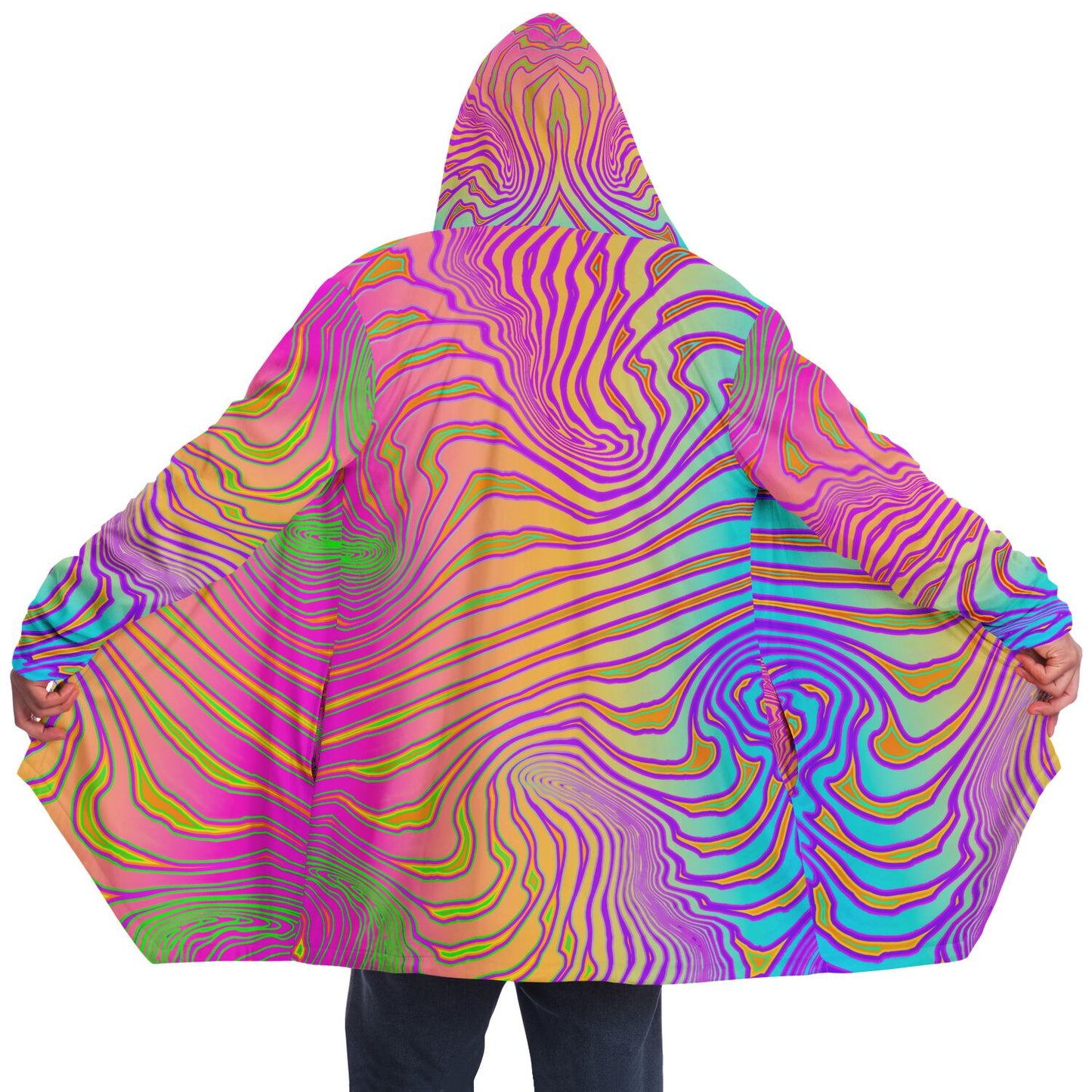 "Neon King" HOODED CLOAK