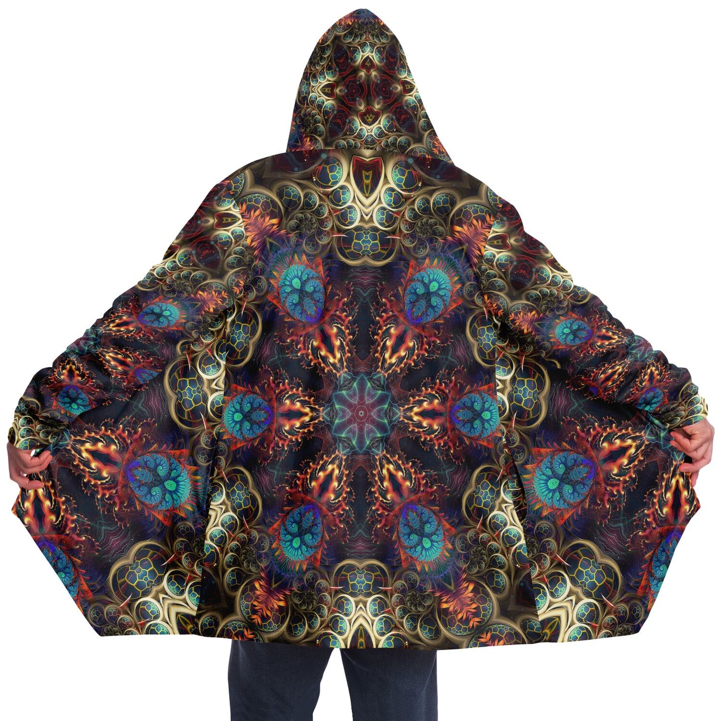 "Stimulous Mandala" HOODED CLOAK