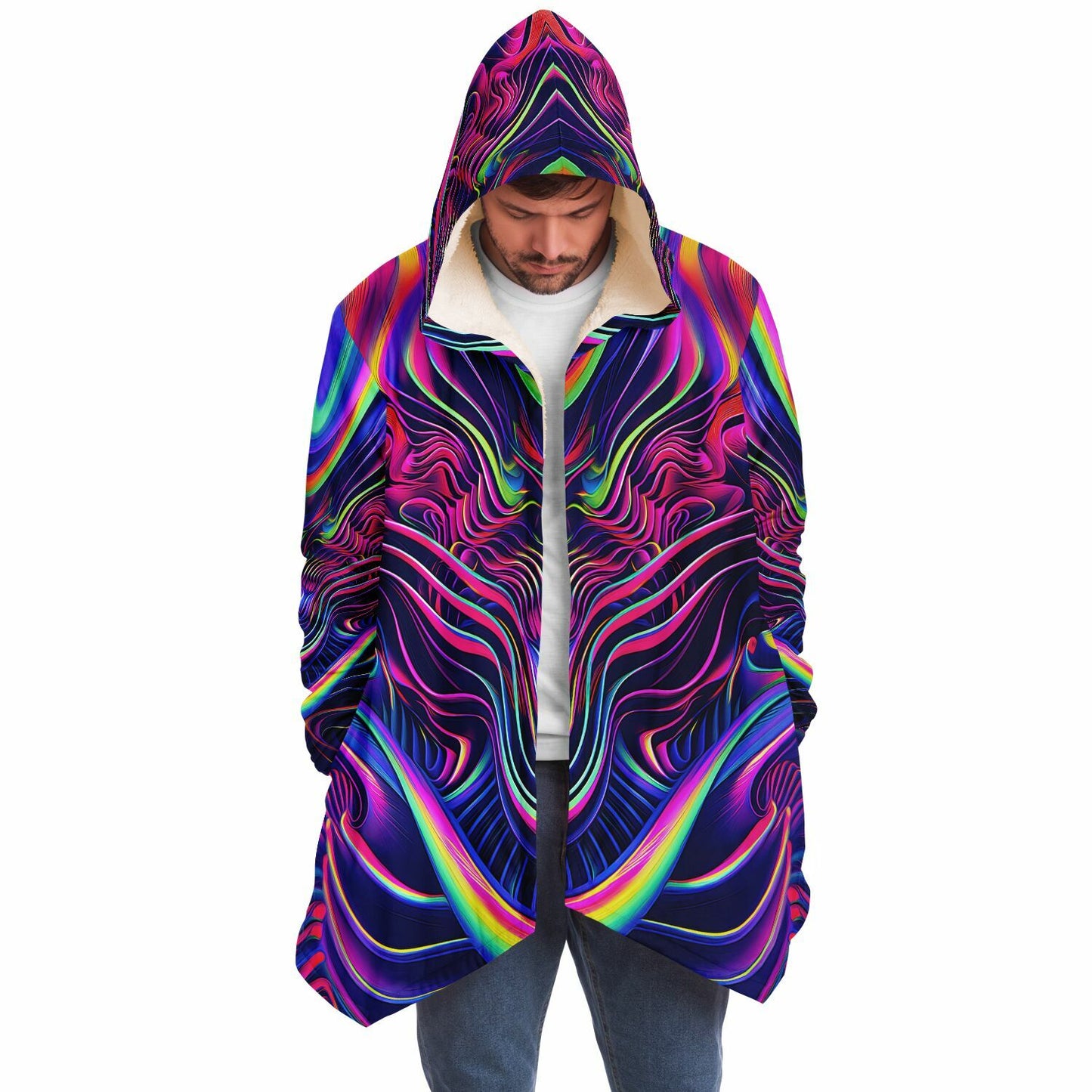 "The Neon Effect" HOODED CLOAK